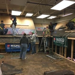 Roofing construction detail work